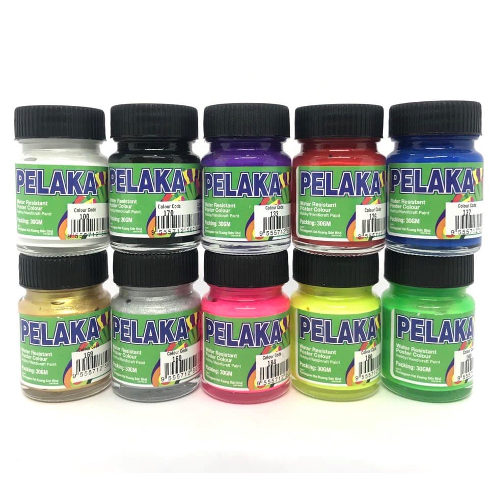 PELAKA POSTER COLOUR PAINT | CAT MURAL COLOUR (30GM) READY STOCK ...