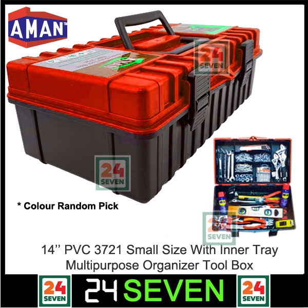 Aman PVC Tool Box Inner Tray Organizer Plastic Storage Box Tool Box 14 ...