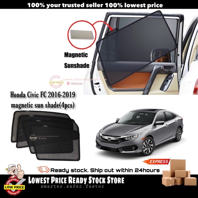 Sun Shade Honda Civic FC 20162020 (4pcs) Shopee Malaysia