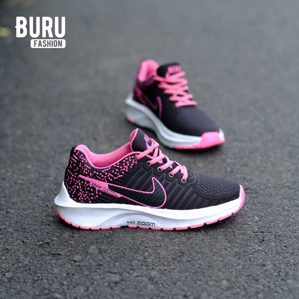 Black and outlet pink athletic shoes