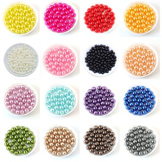 Many Colors ABS Imitation Pearls Round Beads with Holes DIY