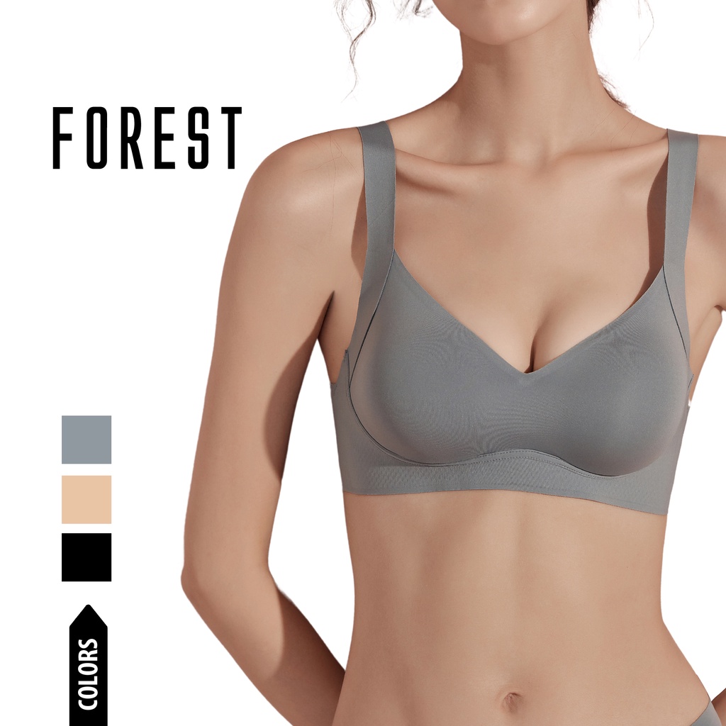 1 PC) Forest Ladies Nylon Spandex Seamless Bra Selected Colours - FBD0001L