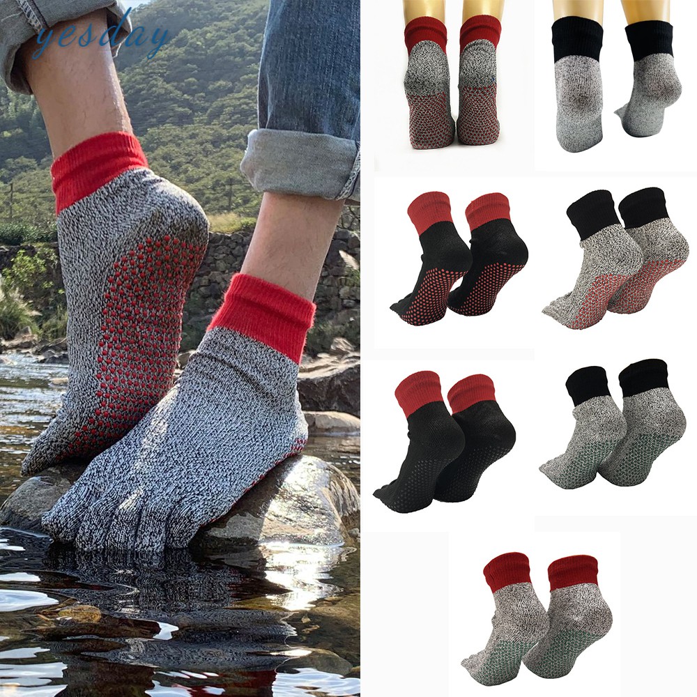 Mua ZAKASA Men's Toe Socks Cotton Five Finger Crew Socks, 47% OFF