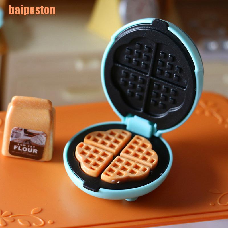 baipeston Doll House Kitchen Mini Toaster Pocket Electric Oven Toy
