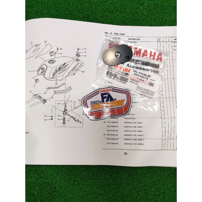 WASHER SPECIAL TANK RXZ ORIGINAL | Shopee Malaysia