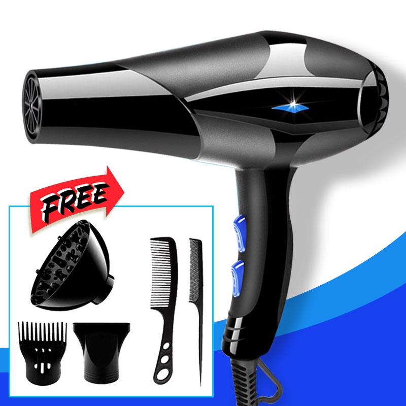 Strong Dry Care Deliya Professional Hair Dryer 2200W Wind Ionic Travel ...