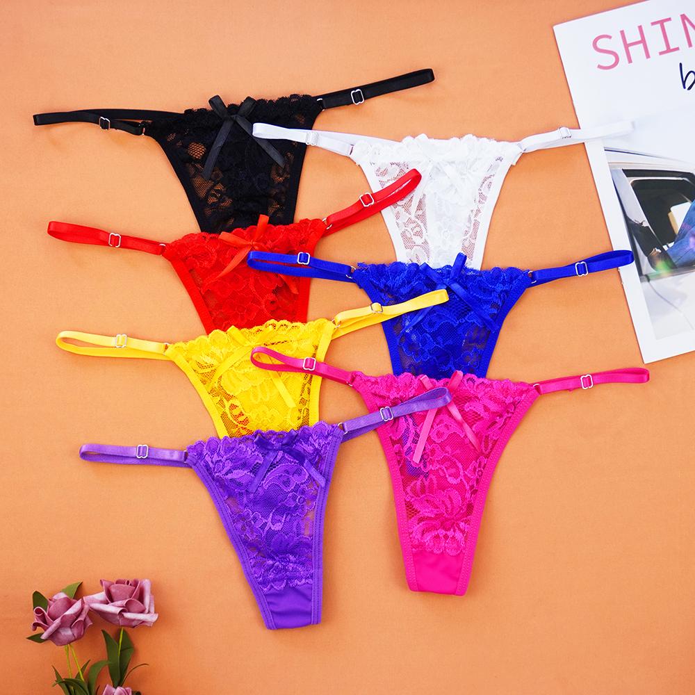 Women Sexy Tempting Lace Thongs Underwear Sexy Briefs G String Panty Shopee Malaysia 