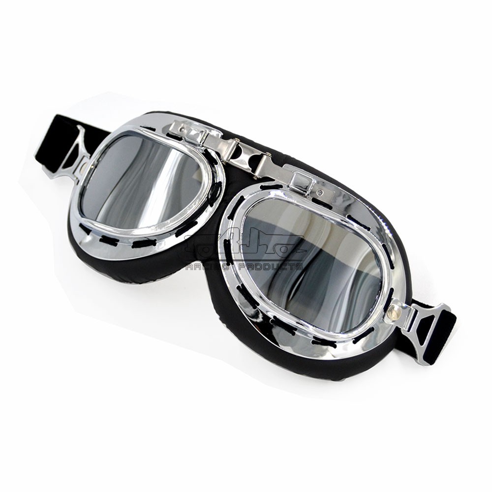 Retro Motorbike Goggles Motorcycle Pilot Helmet Glasses Flying Scooter
