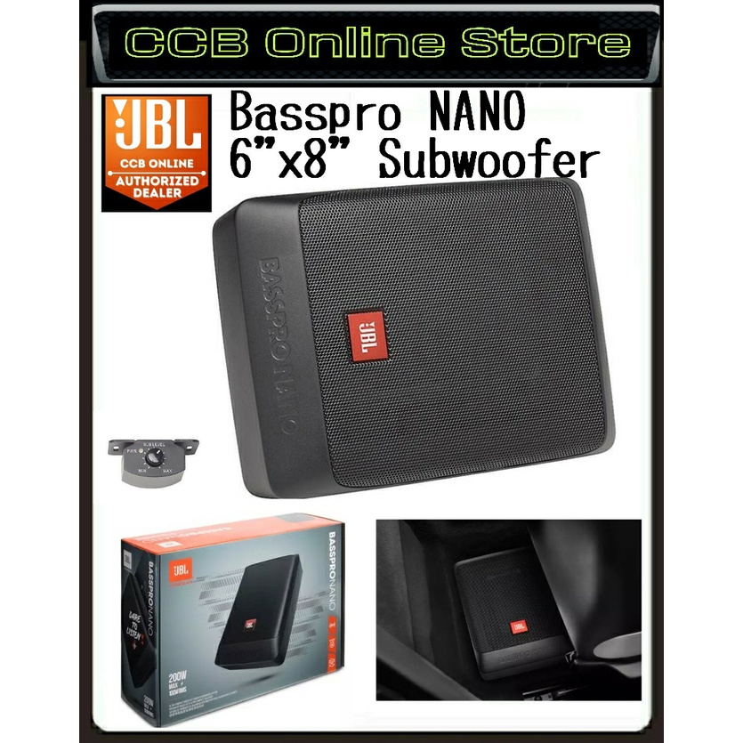 JBL BassPro Nano Under Seat Powered Subwoofer with 6"x8
