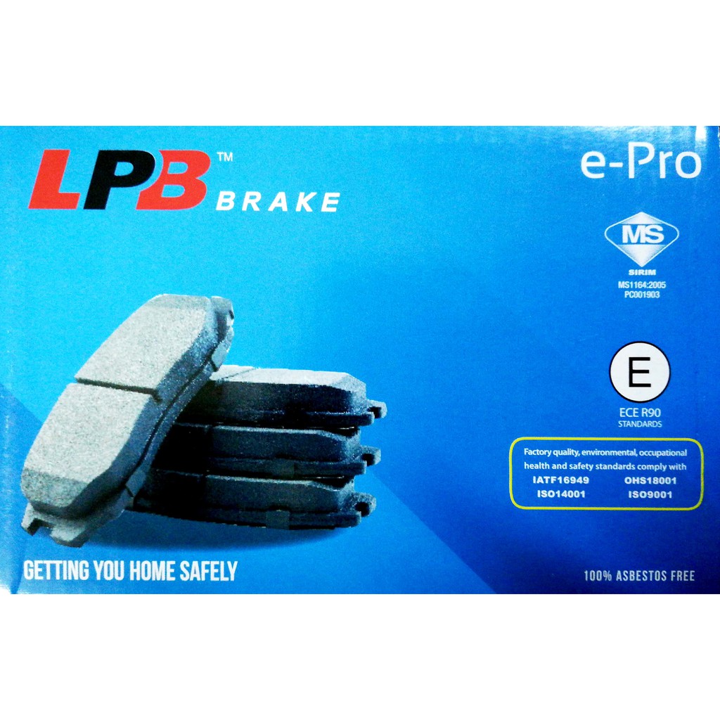 Perodua Myvi 1st Gen Old Model LPB Disc Brake Pad / Brake Shoe (FRONT