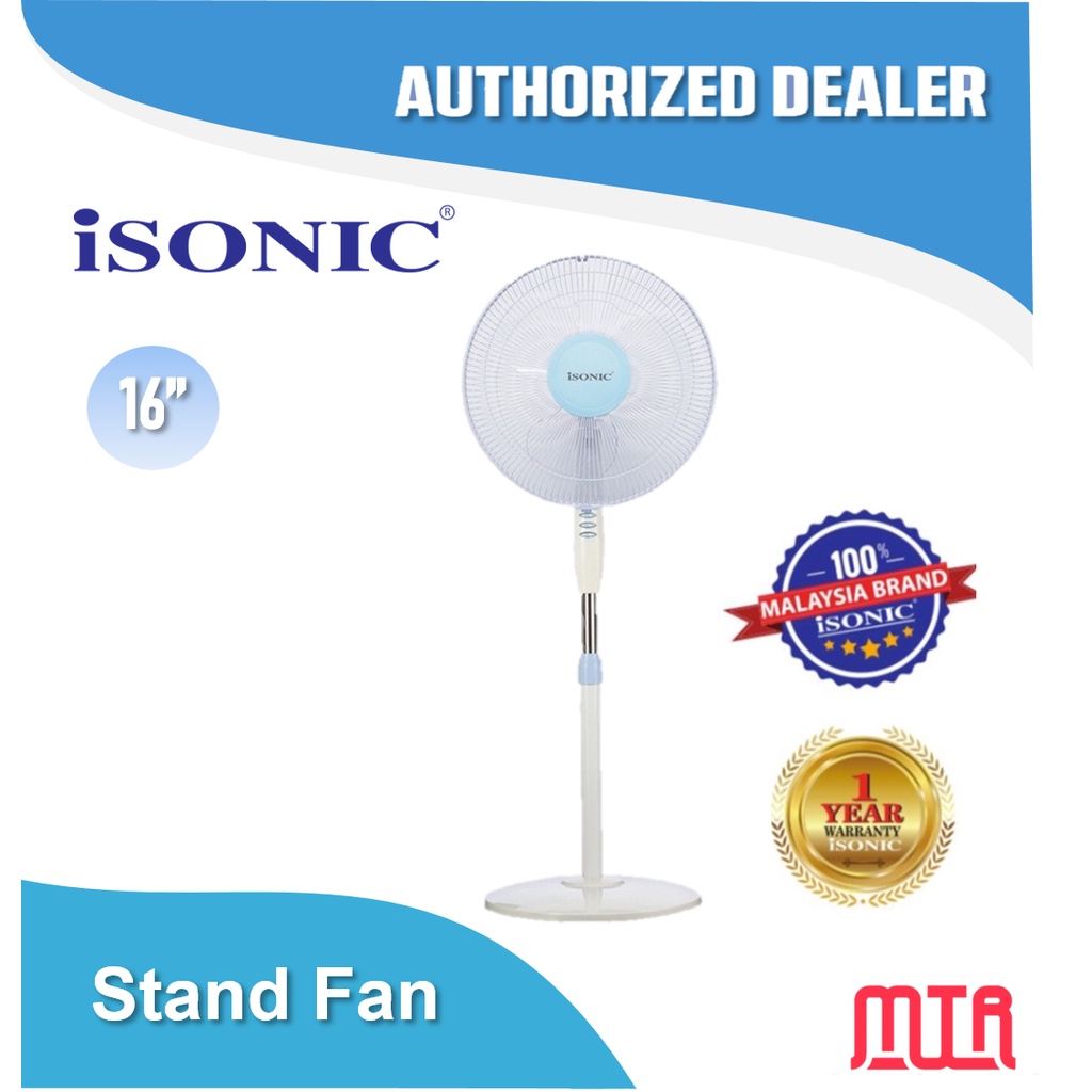 ISONIC 16" STAND FAN CTF-SF16A8 /KIPAS BERDIRI/Made In Malaysia/ Aiwa ...