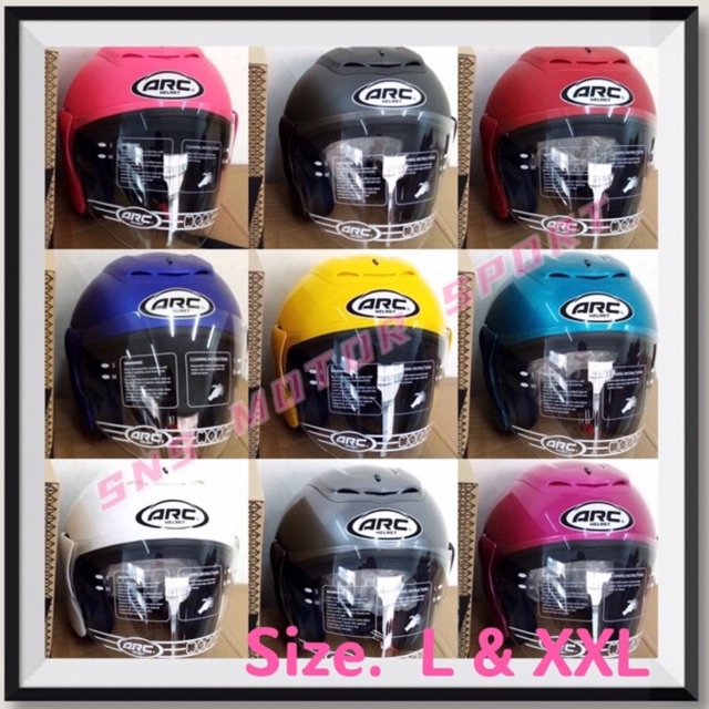 HARGA TERMURAH 100% ORIGINAL HELMET ARC RITZ VISOR ARC RITZ SMOKE ...