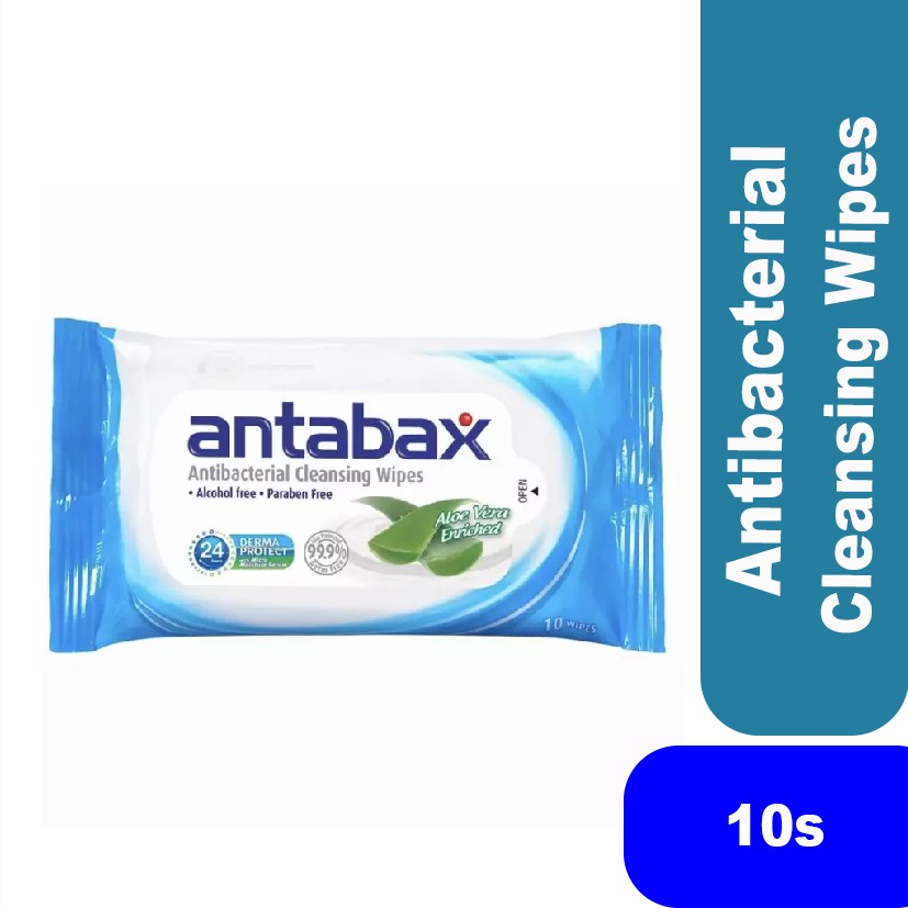 Antabax AntiBacterial Cleansing Wipes 10's Shopee Malaysia