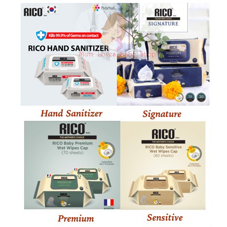 Rico Baby - Hand Sanitizer 20s 50s / Signature 20s 70s / Sensitive 80s ...