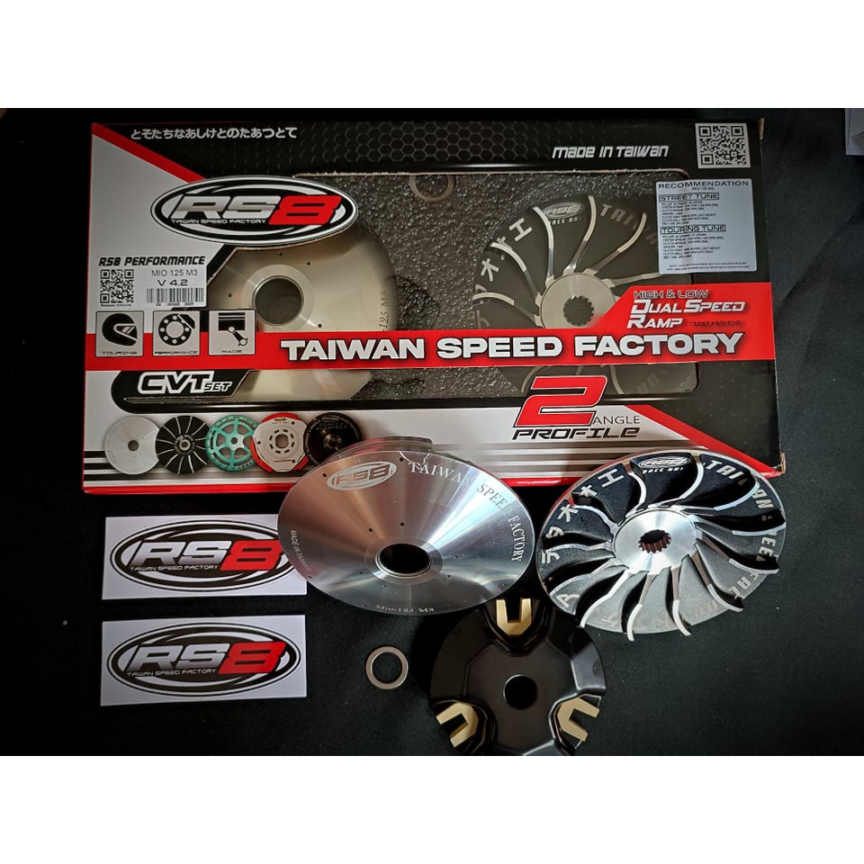 RS8 PULLEY SET DUAL ANGLE YAMAHA MIO I 125 M3 V4.2 | Shopee Malaysia