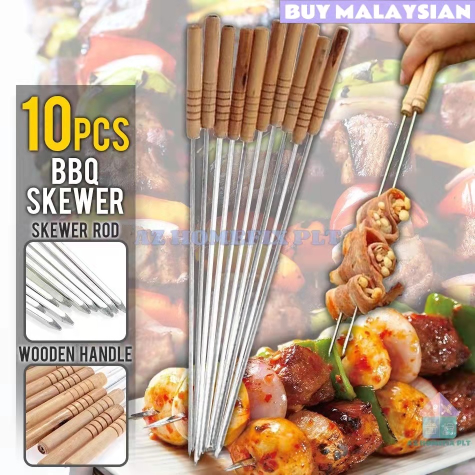 Stainless Steel BBQ Skewer Stick Barbecue Rod/ BBQ Metal Kebab Sticks