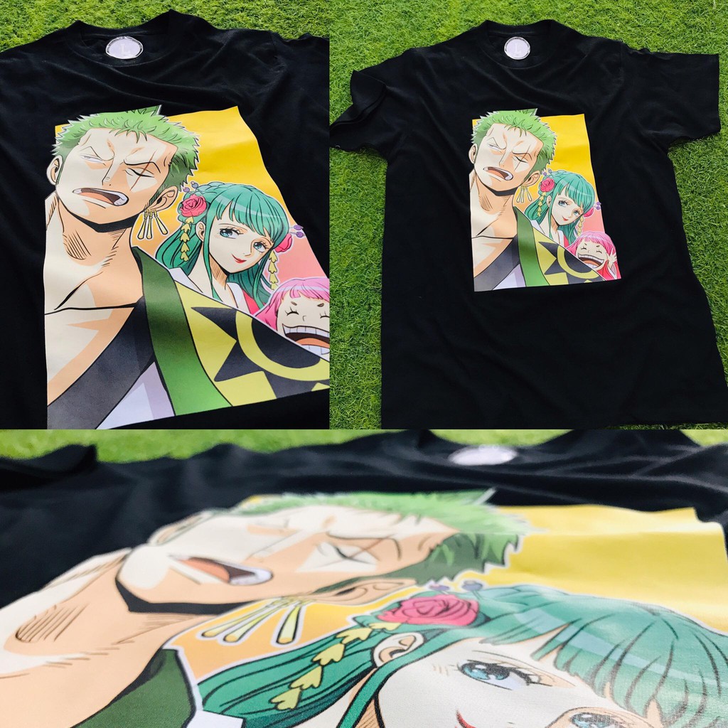 Tshirt Zorojuro X Komurasaki One Piece Mugiwara Manga T Shirt Roronoa