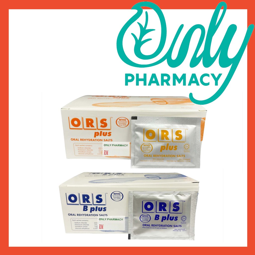 Pharmaniaga ORS Plus Oral Rehydration Salt (Orange Or Regular) 1 Sachet ...