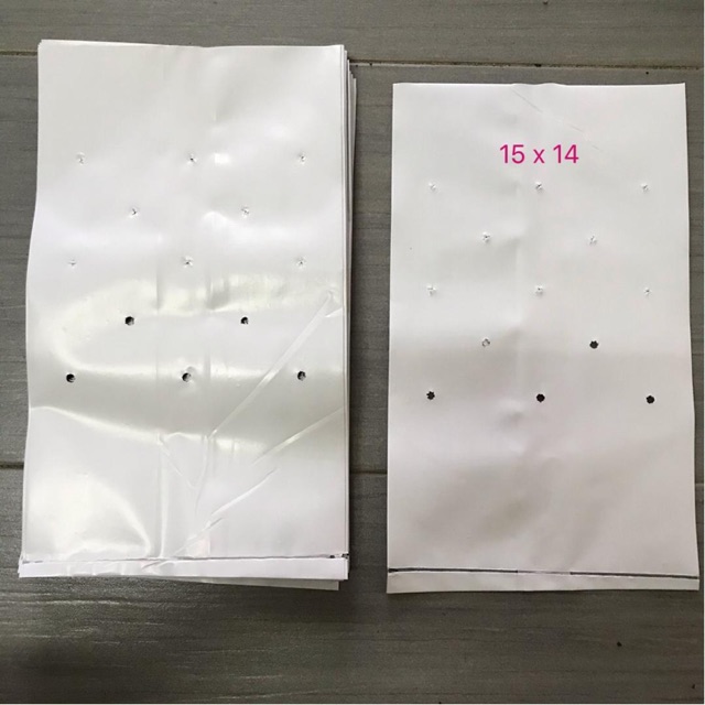 1kg 15" x 14" HDPE Premium Black & White Polibeg UV Poly Bag Polybag ...