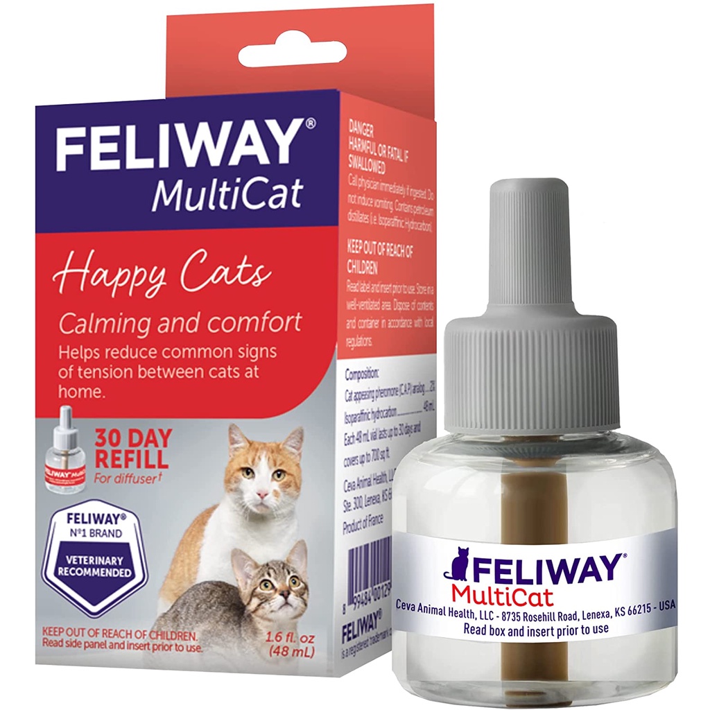 CEVA Feliway Friends Pheromone Diffuser for Cats Refill Vial (48mL) — My  Animal Dispensary