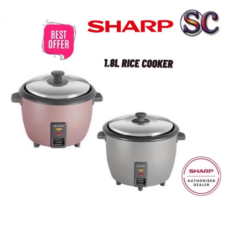 Sharp Rice Cooker KSH188S (1.8L) | Shopee Malaysia