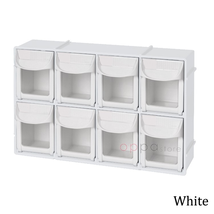 MUMU Style Desktop 8 Bins Modular TipOut Bins Interlocking Stackable