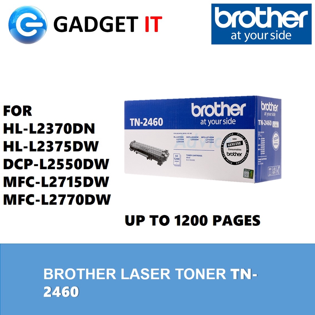 Brother TN-2460 / TN-2480 Black Original Toner Cartridge For HL-L2370DN ...