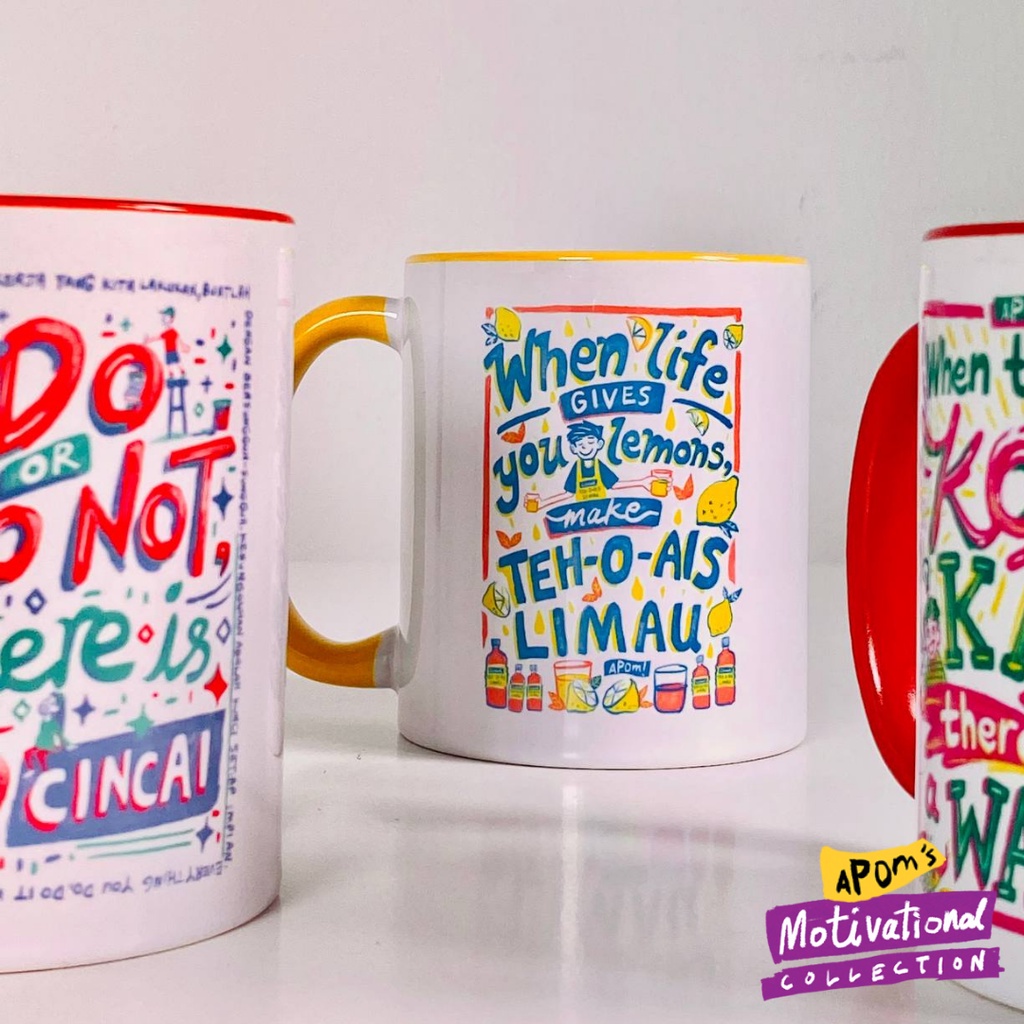 APOM Mug - Life Lemons (Motivational) | Shopee Malaysia