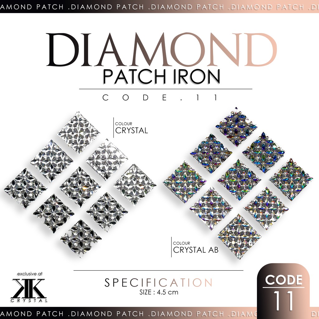 ***OFFER*** Diamond Patch Iron, Dokoh Diamond, Iron Patch, Code: 11 ...