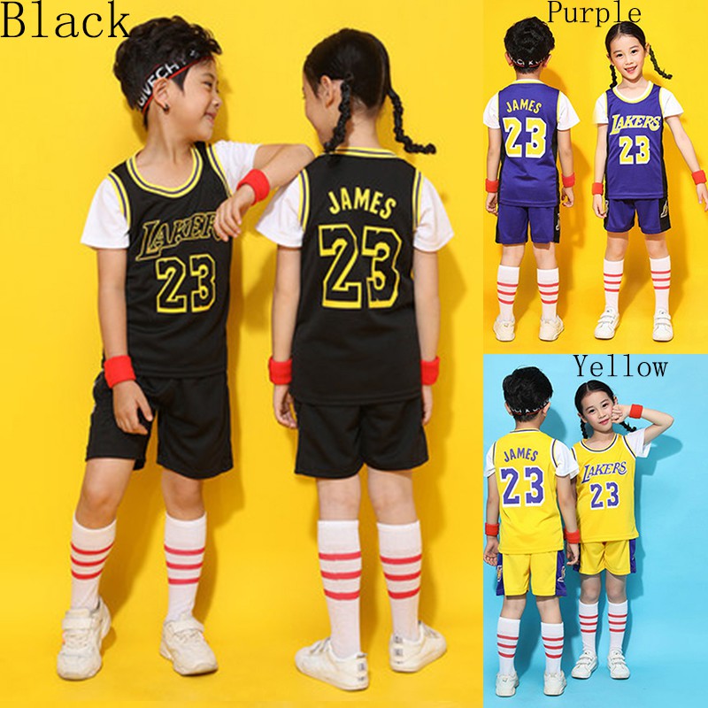 XYXYMM Children's Basketball Jersey, 23# Lakers Jersey Jersey