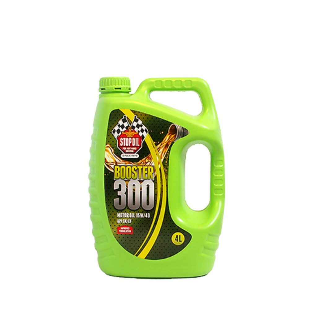 STOP OIL Booster 300 Engine Oil 15W-40 (4L) | Shopee Malaysia