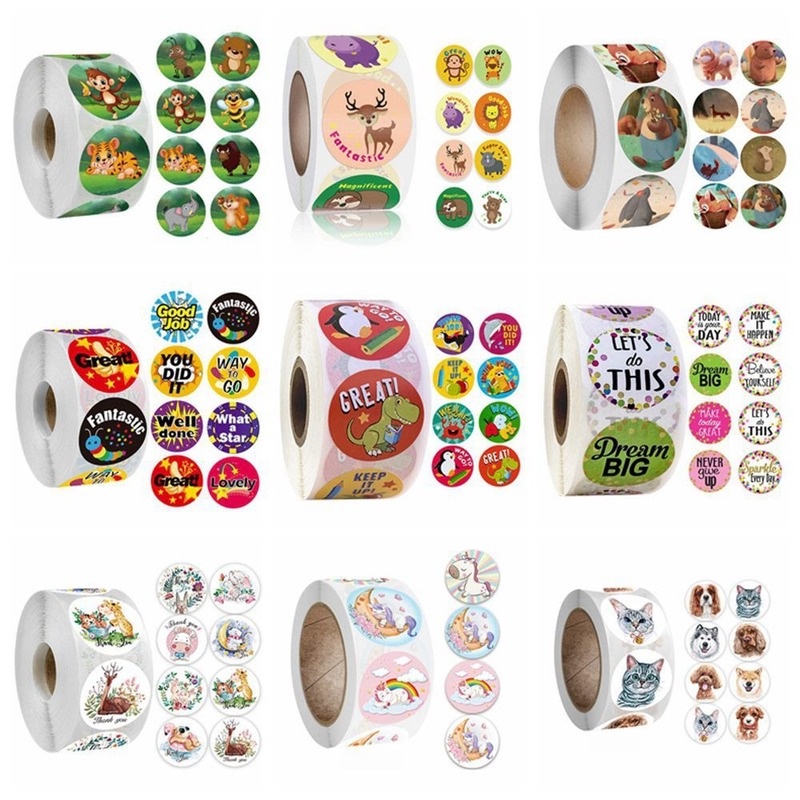 100-500 pezzi adesivi ricompensa per incoraggiamento giocattolo carino super ben fatti per bambini scuola materna bambini scrapbook adesivo di cancelleria  15