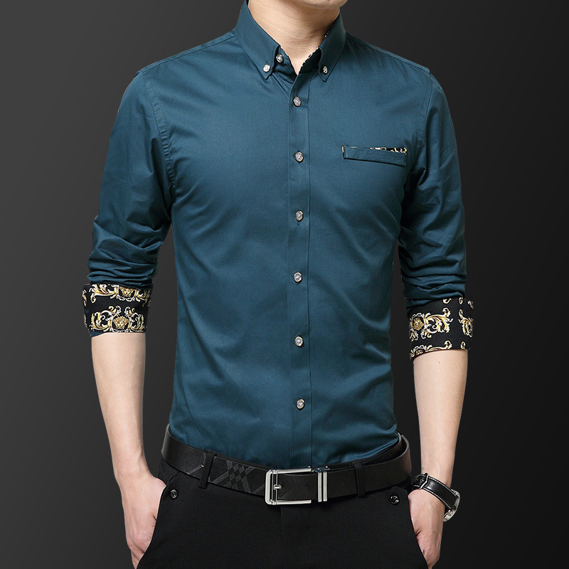 😎Hight Quality 🔥 Kemeja Lelaki Men Casual Shirts Cotton Korean Slim Fit ...