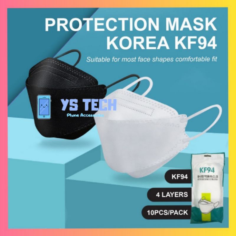 4 PLY MASK / KF94 3D FISH FACE MASK ADULT 4PLY / K94 FACE MASK 4PLY