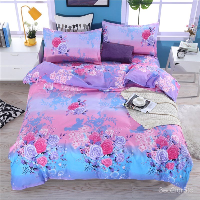 bed setMusim Sejuk Tebal Empat Atas Katil Double Katil Tunggal Selimut