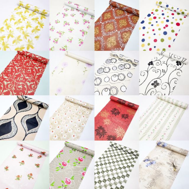 2D wallpaper sticker 45cm x 10meter water proof | Shopee Malaysia