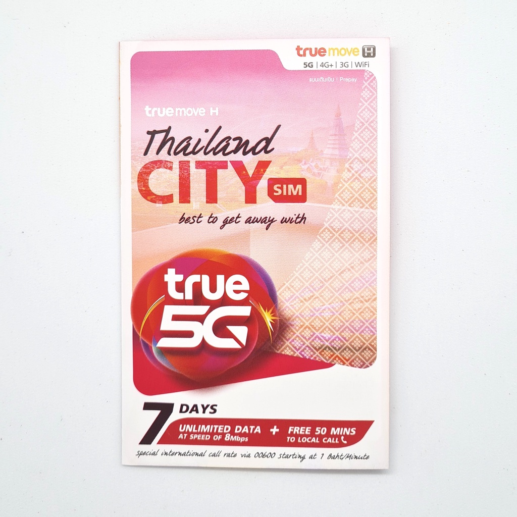 Thai SIM Card TRUEMOVE with 7 Days 30GB DATA in Thailand [ Thailand SIM CARD ] [ Thailand SIM