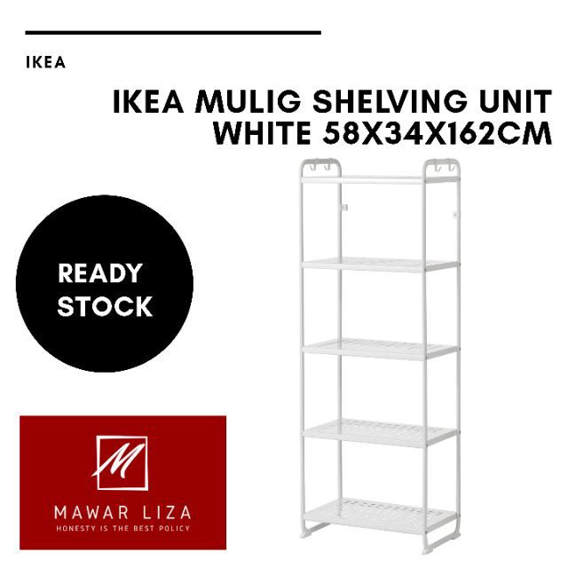 TOP SALE MULIG SHELVING UNIT 58x34x162cm RAK MULIG IKEA PARA MULIG IKEA RAK IKEA RAK DAPUR PERABUT KABINET DAPUR RAK Shopee Malaysia