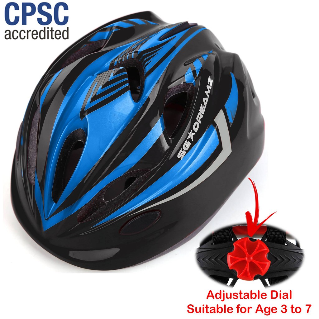 Kids Bike Helmet for Bicycle Cycling, Skateboard, Scooter  Adjustable  Harness from Age 3 to 7 for Head Size 50- 56cm | Shopee Malaysia
