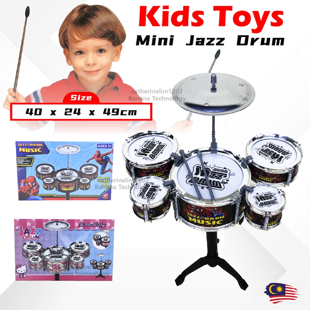 Kids Drum Set Baby Drum Mini Drum Set Gendang Budak Mainan Bayi Mainan ...