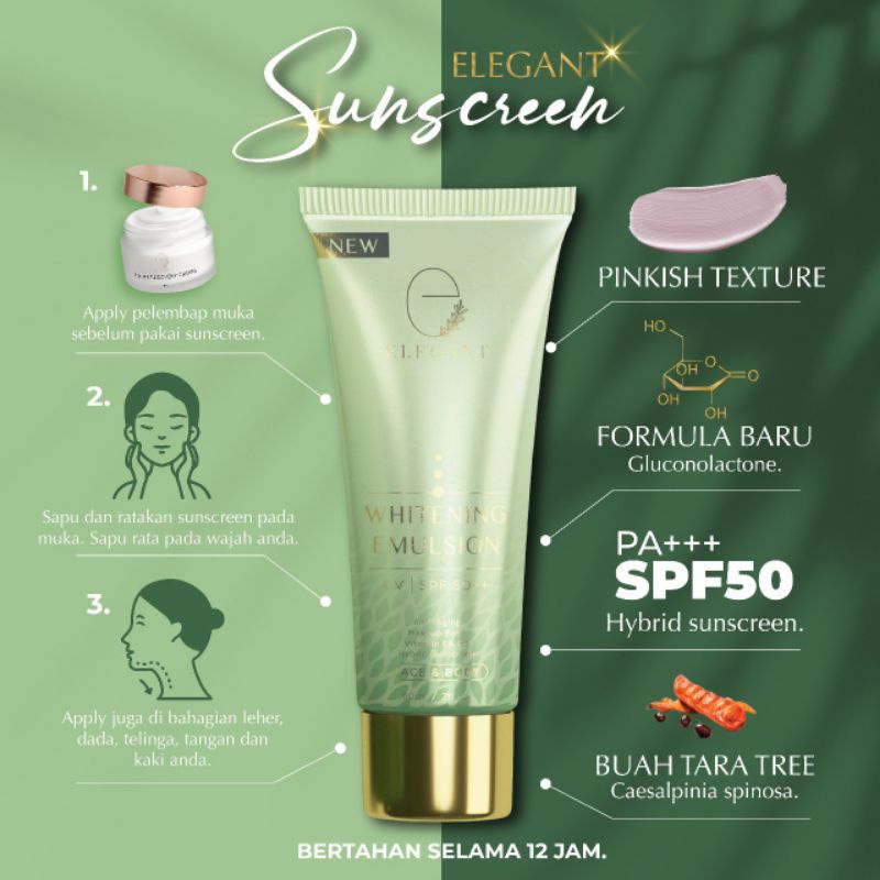 (LELONG TUTUP KEDAI) ELEGANT SUNSCREEN , JEJU CLEANSER , SCRUB , NIGHT
