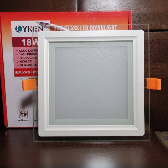 YKEN 18W LED DOWN LIGHT [SQUARE /ROUND] 6500K DAY LIGHT 6