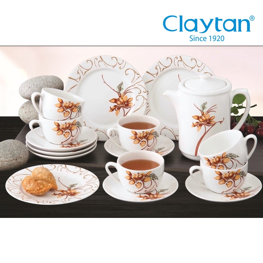 Claytan Ceramic Dinnerware Set | Set Pinggan Mangkuk Seramik | Batik ...