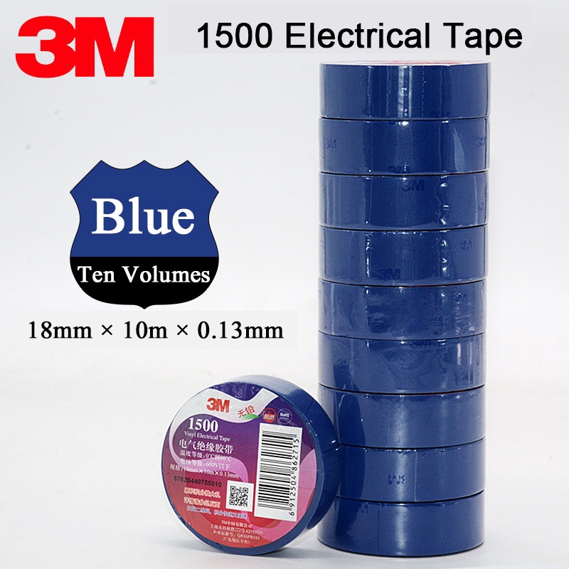 3M Temflex Vinyl PVC Electrical Tape Waterproof Wire Tape [18mm x 5m] (1piece) Shopee Malaysia