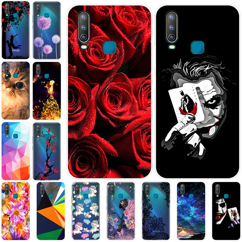 Vivo Y11 Y12 Y17 2019 Case Silicone Soft TPU Paint Cartoon Case Back