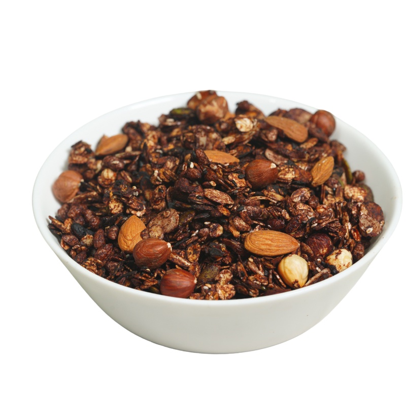 Tasty Grains GRANOLA Chocolate with Honey Rolled Oat Nuts Walnut