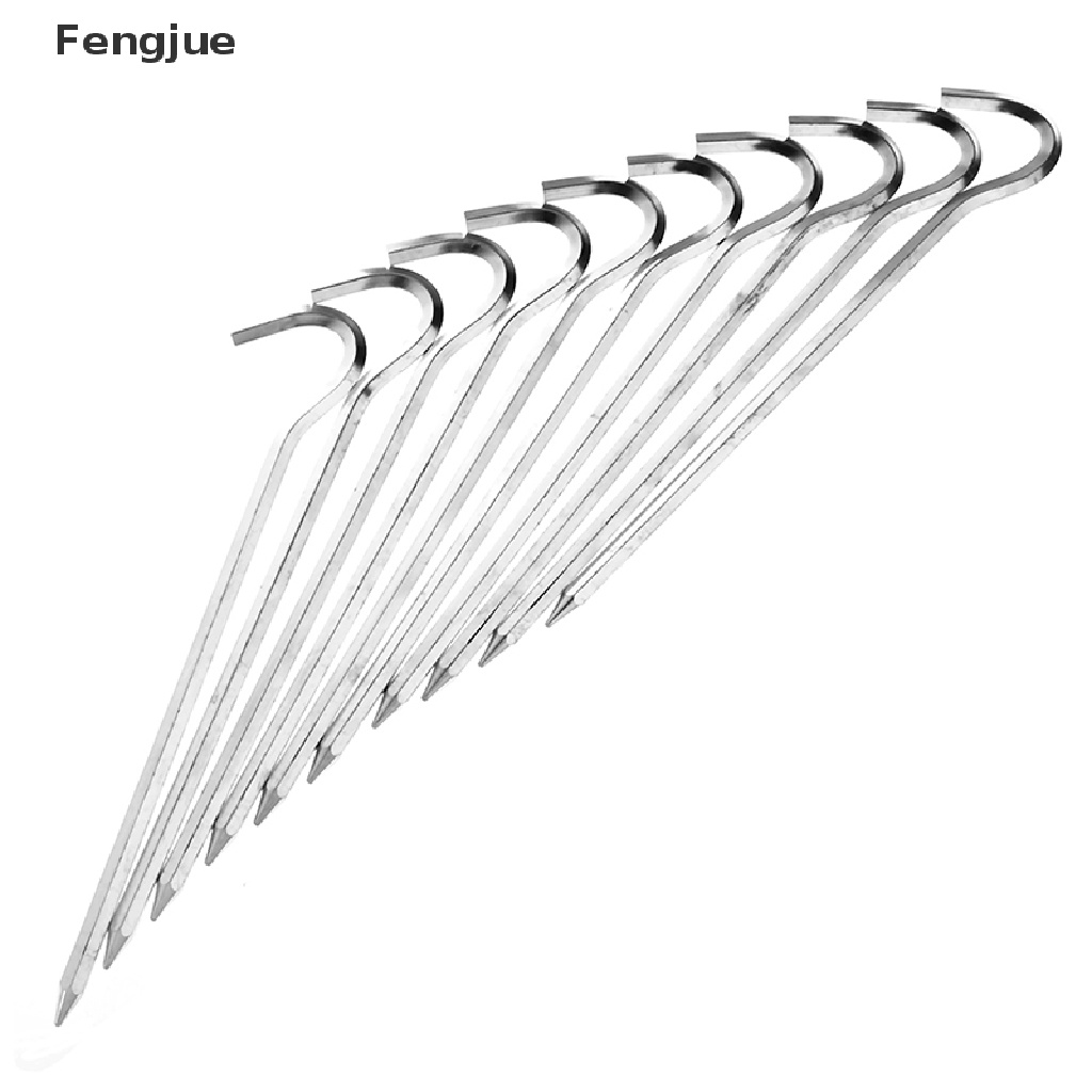 Fengjue 10Pcs/SET Tent pegs Aluminum Alloy Tent nail Tent Stake Nails