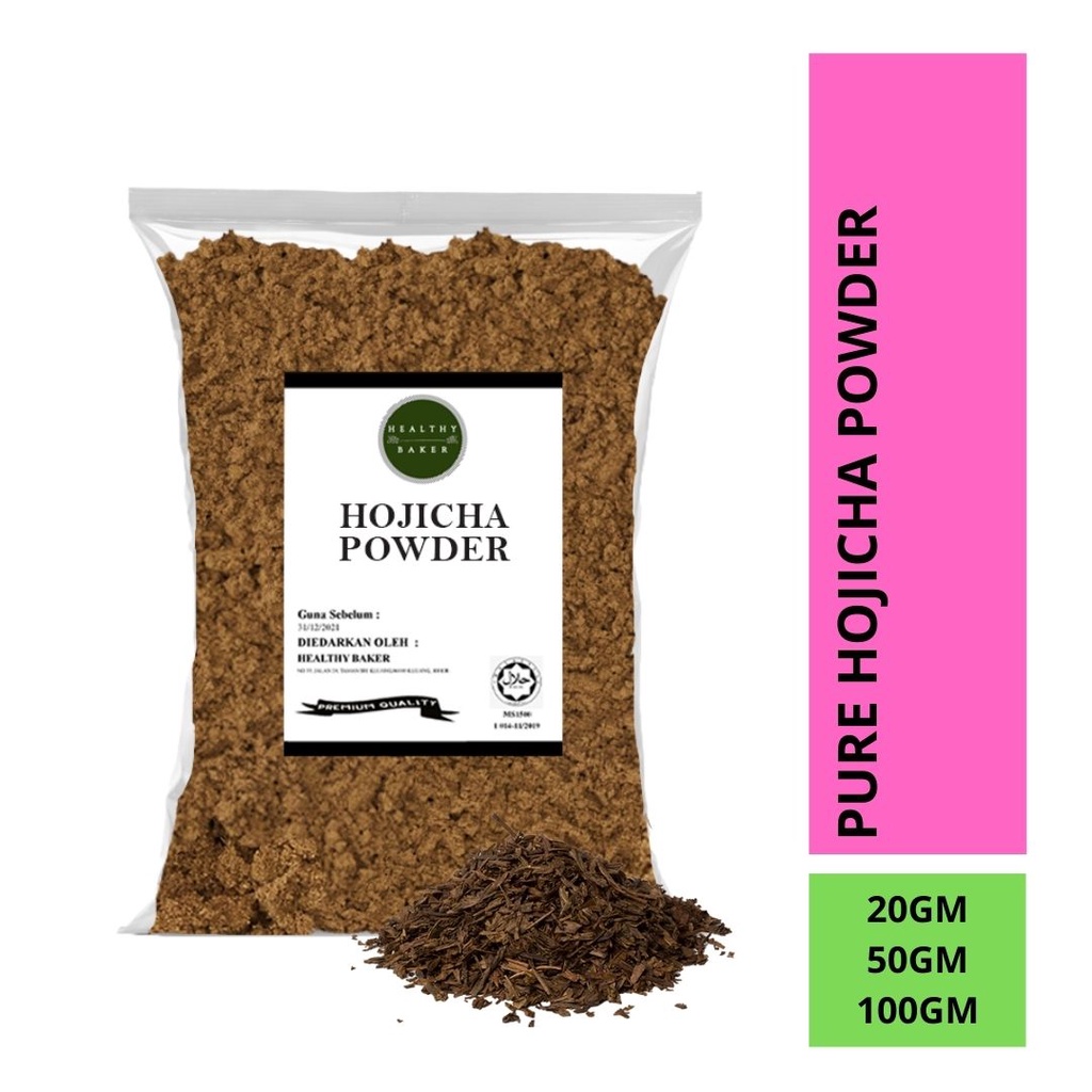 Pure Hojicha Powder / Serbuk Hojicha Halal 日本焙茶煎茶 100g/50g/20g | Shopee ...