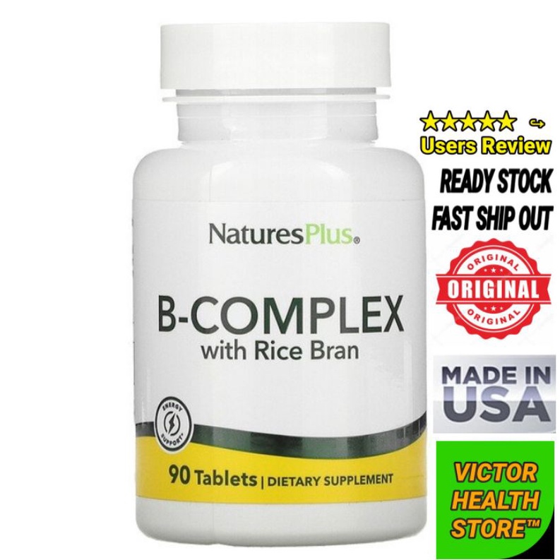 B-Complex with Rice Bran, 90 Tablets | Shopee Malaysia