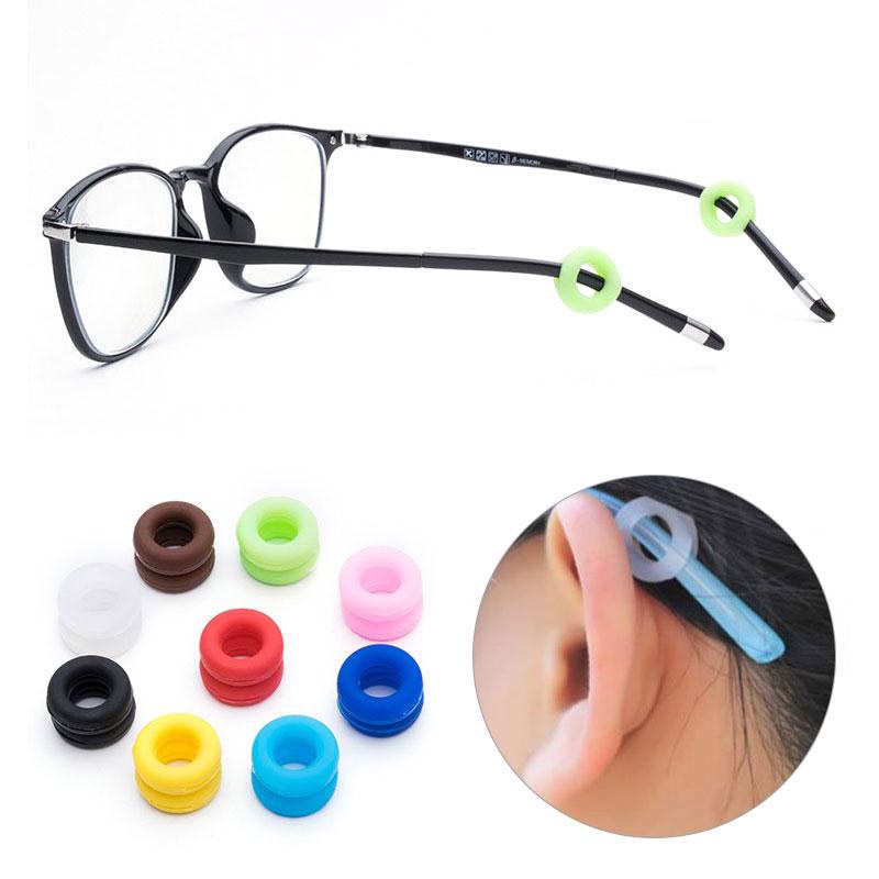 Silicone Round Ring Hooks Glasses Pads Anti-Slip Sports Eyeglasses ...